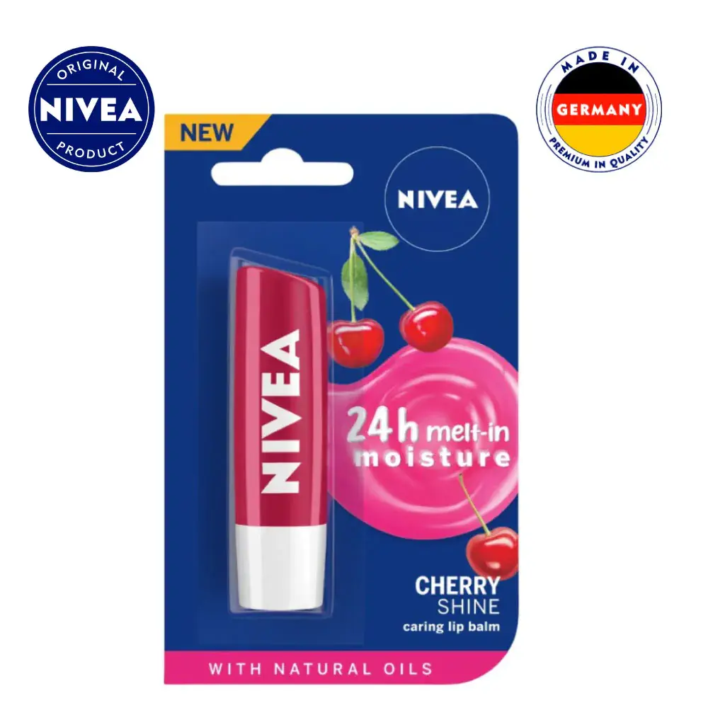 Nivea Cherry Shine Caring Lip Balm4.8gm (Beiersdorf UK Ltd)